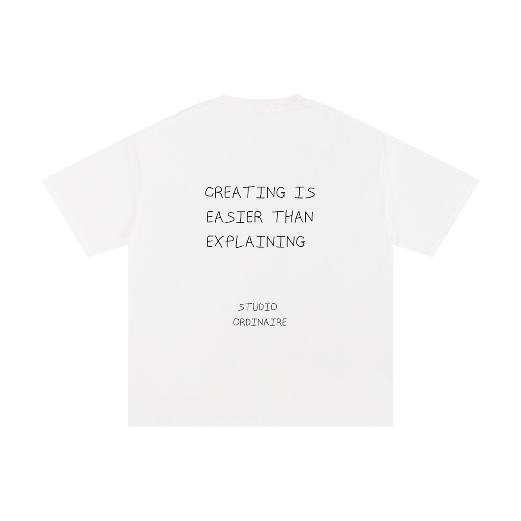 CREATING IS EASIER THAN EXPLAINING