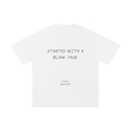 STARTED WITH A BLANK PAGE