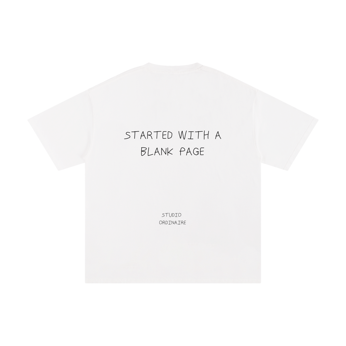 STARTED WITH A BLANK PAGE