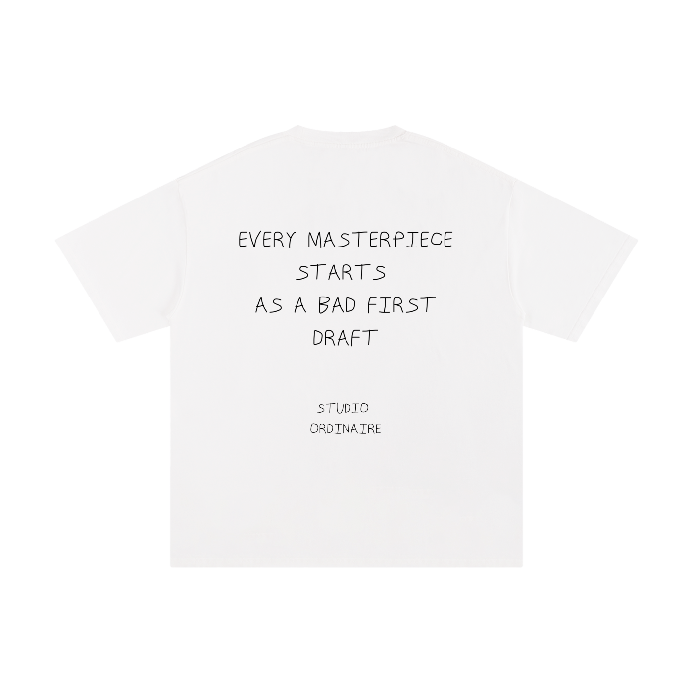 EVERY MASTERPIECE STARTS AS A BAD FIRST DRAFT